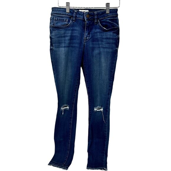 William Rast Jeans Womens 26 Ankle Skinny Distressed Busted Knees Stretch Denim - Picture 3 of 10
